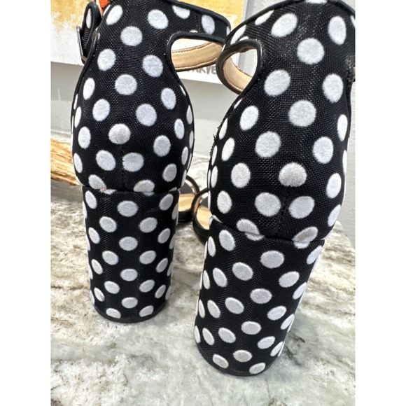 Katy Perry The Clara heeled sandals in a black and white polka dot‎ pattern - Picture 3 of 10